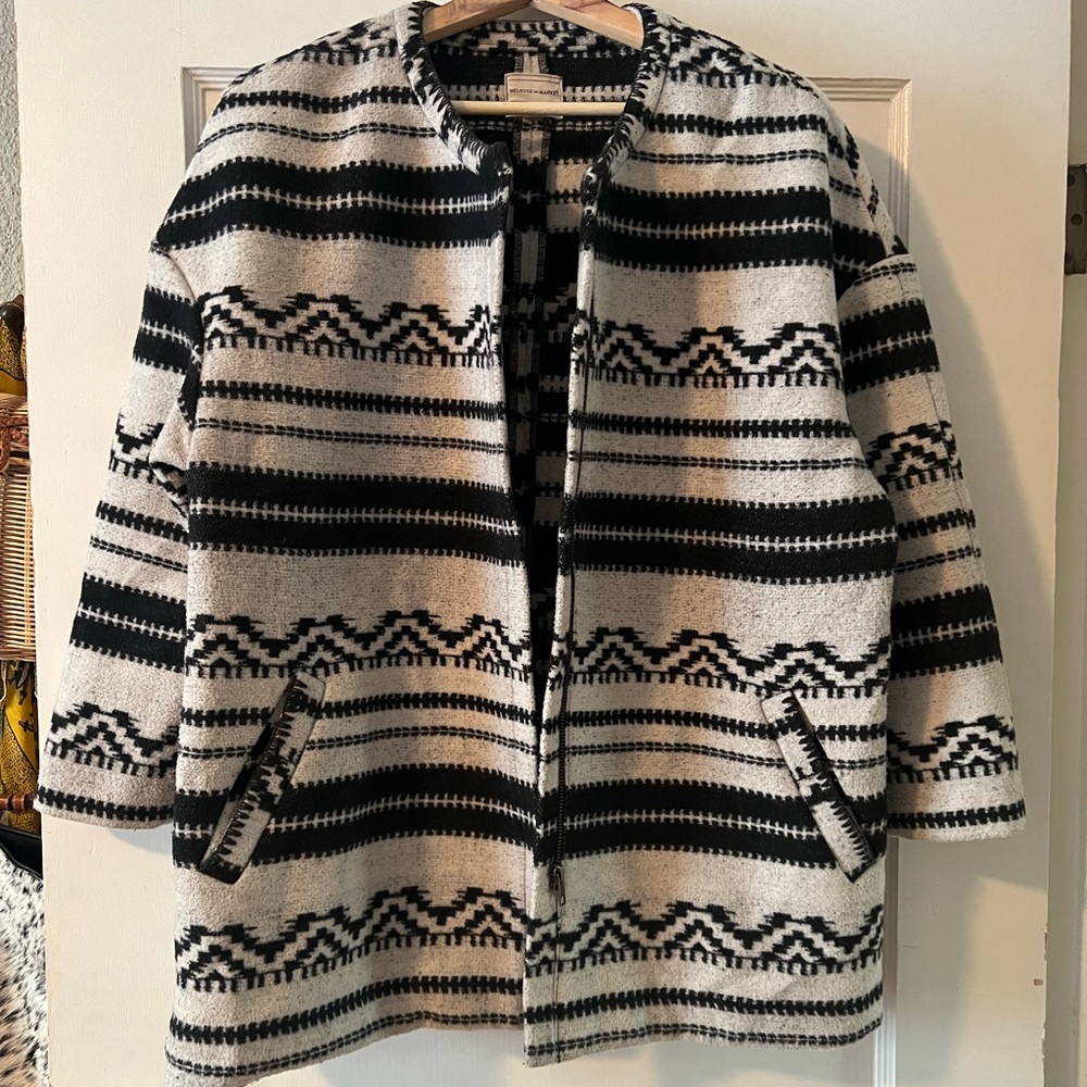 Black and White Coat